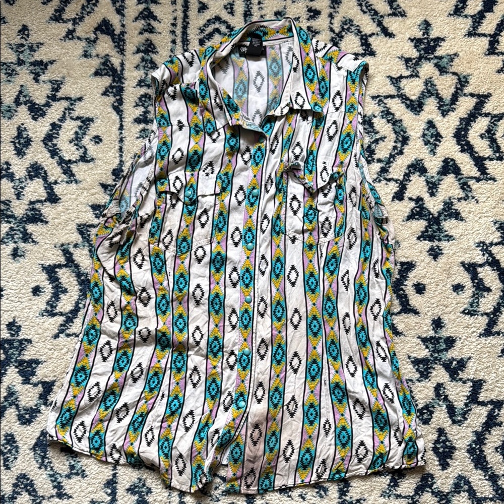 Wrangler retro Sleeveless pearl snap
